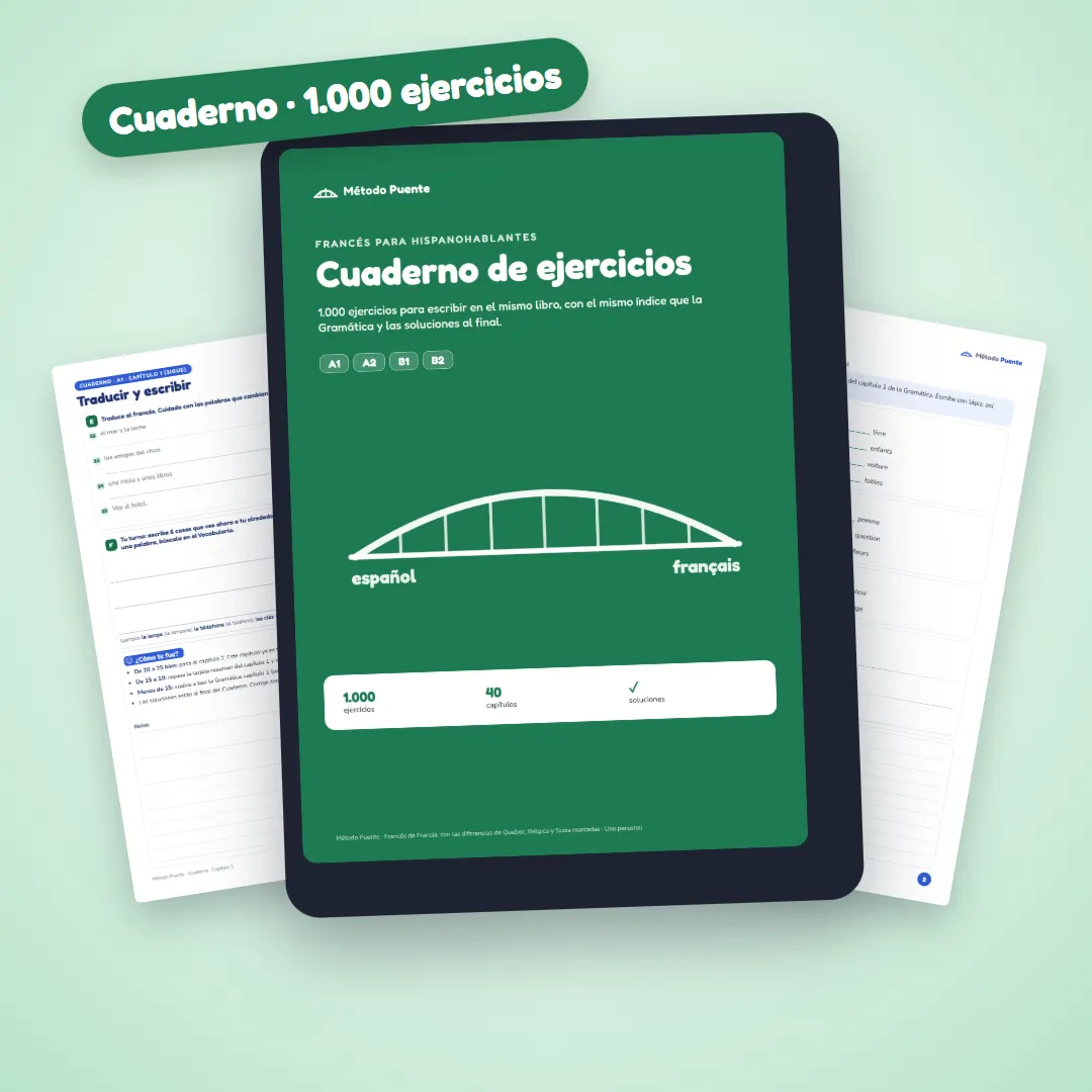 Libro 3: Cuaderno de ejercicios de Método Puente